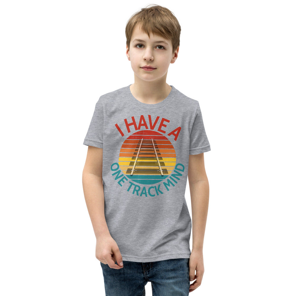 I Have A One Track Mind Youth Short Sleeve T-Shirt - Broken Knuckle Apparel