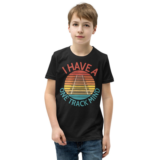 I Have A One Track Mind Youth Short Sleeve T-Shirt - Broken Knuckle Apparel