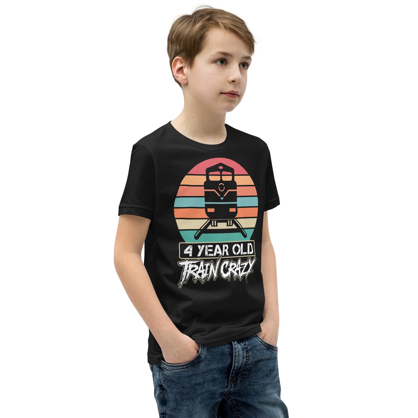 Train Crazy Youth Short Sleeve T-Shirt - Broken Knuckle Apparel