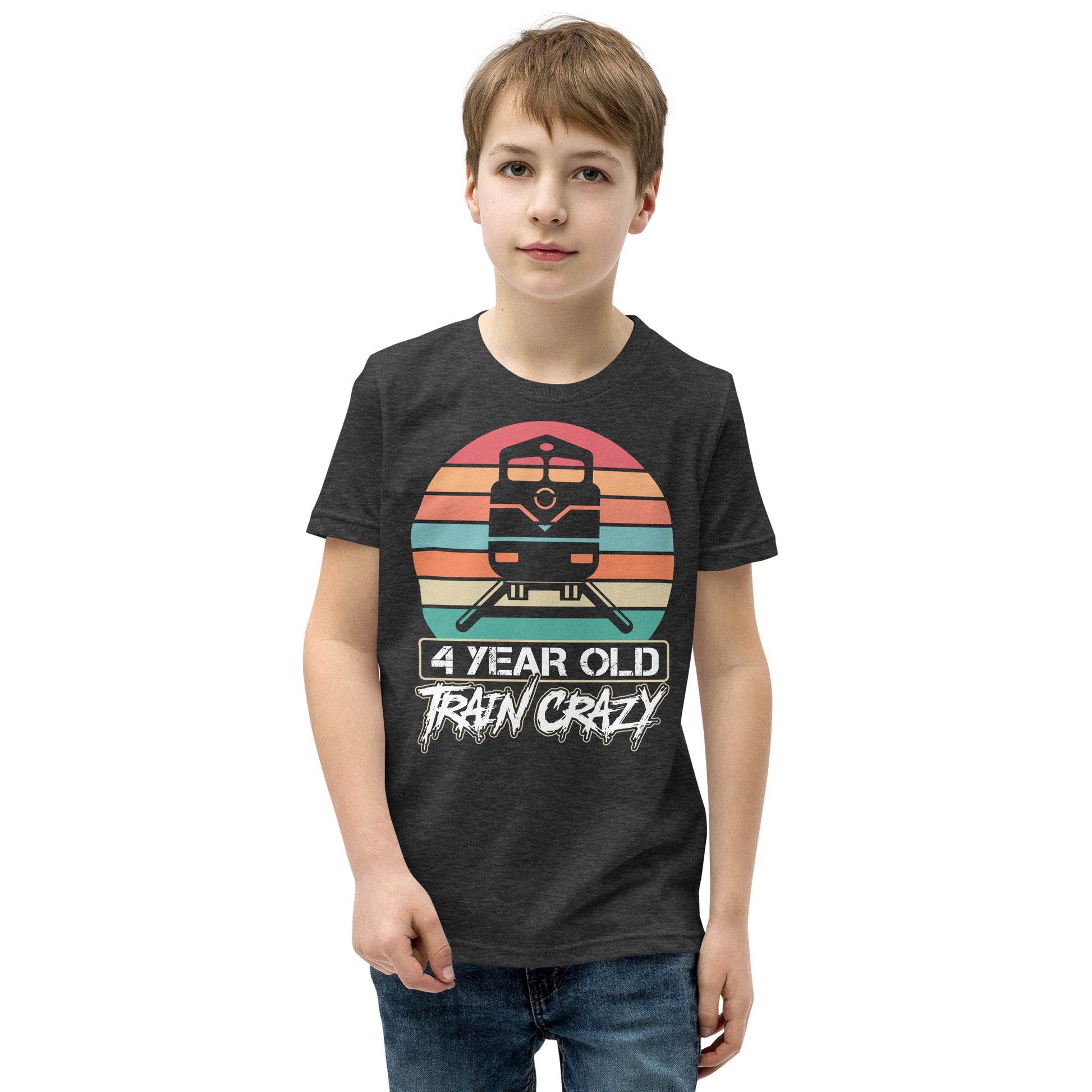 Train Crazy Youth Short Sleeve T-Shirt - Broken Knuckle Apparel