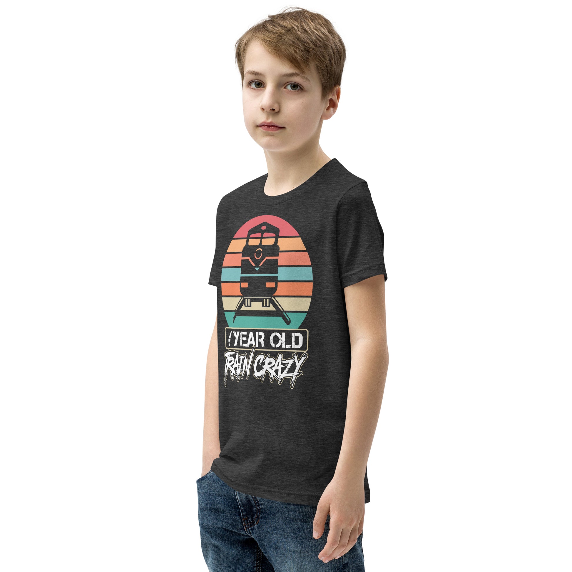 Train Crazy Youth Short Sleeve T-Shirt - Broken Knuckle Apparel