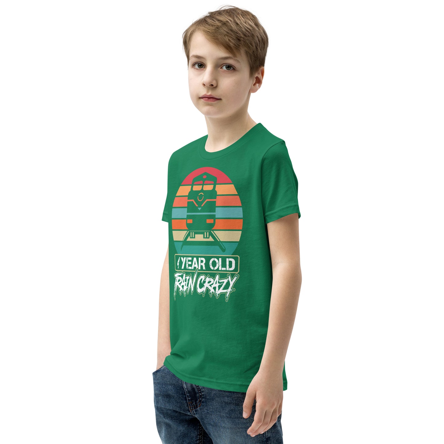 Train Crazy Youth Short Sleeve T-Shirt - Broken Knuckle Apparel