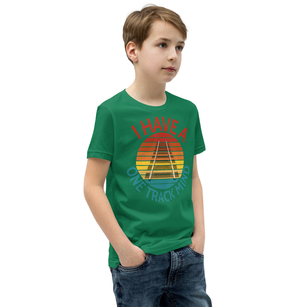I Have A One Track Mind Youth Short Sleeve T-Shirt - Broken Knuckle Apparel