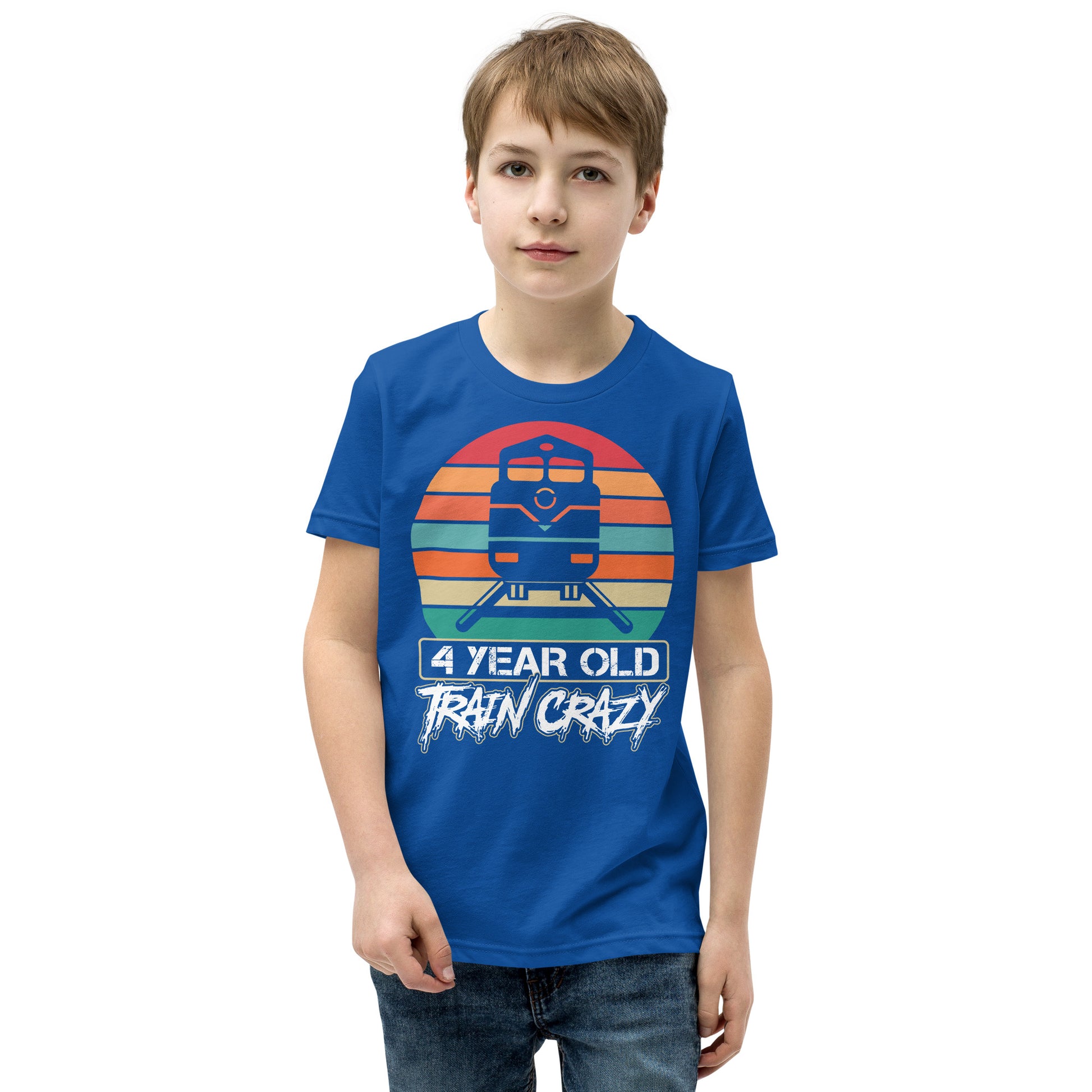 Train Crazy Youth Short Sleeve T-Shirt - Broken Knuckle Apparel